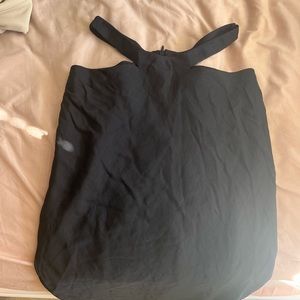 Princess Polly Black Midi Skirt with Cut Outs | US Size 0